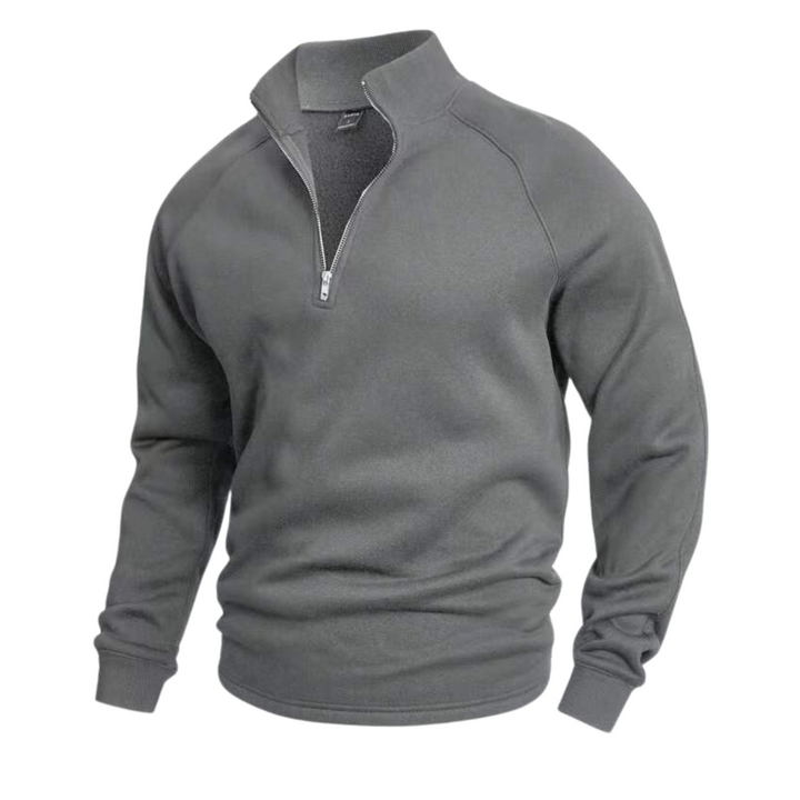 Heritage Cotton Half Zip Jumper