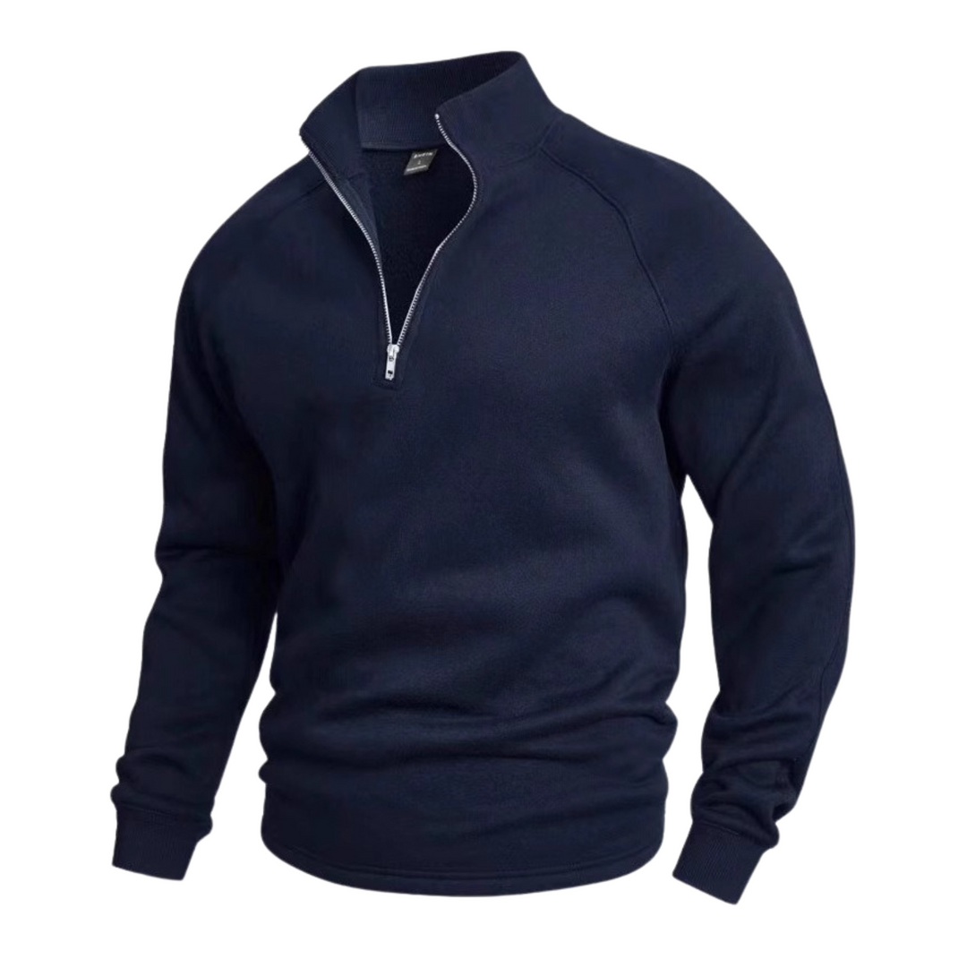 Heritage Cotton Half Zip Jumper