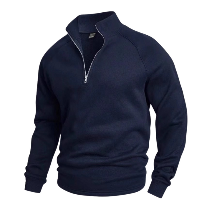 Heritage Cotton Half Zip Jumper
