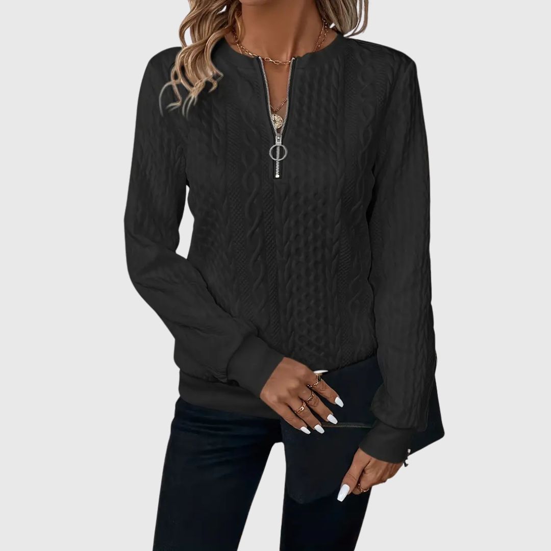Mila - Elegant Zip Jumper