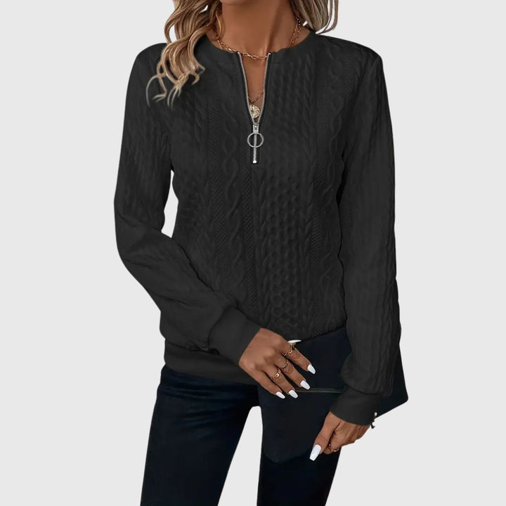Mila - Elegant Zip Jumper