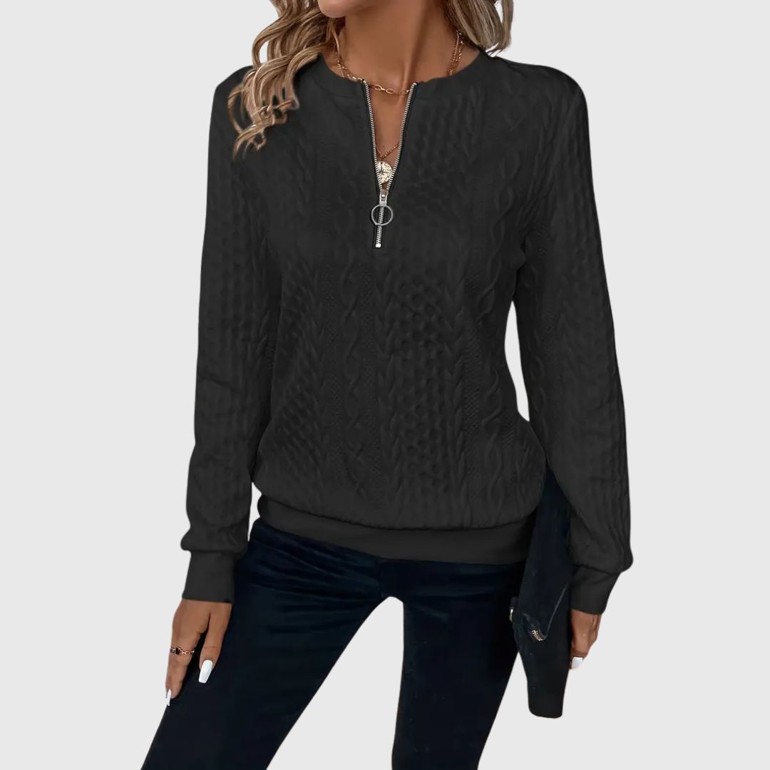 Mila - Elegant Zip Jumper