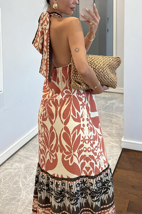 Zarela – Criss-Cross Back Maxi Vacation Dress