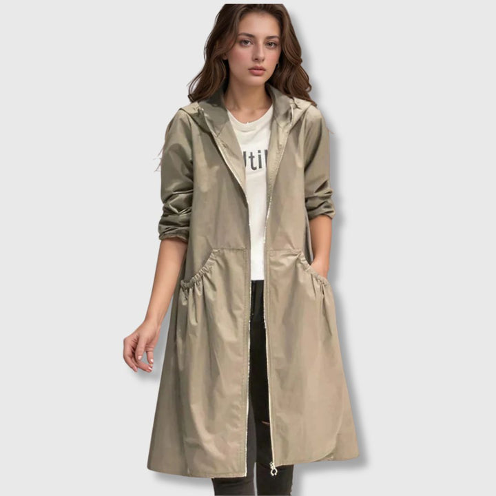 Eleanor - Long raincoat for all-weather comfort