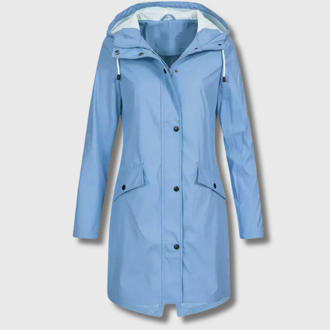 Elisabeth - Long raincoat for everyday ease
