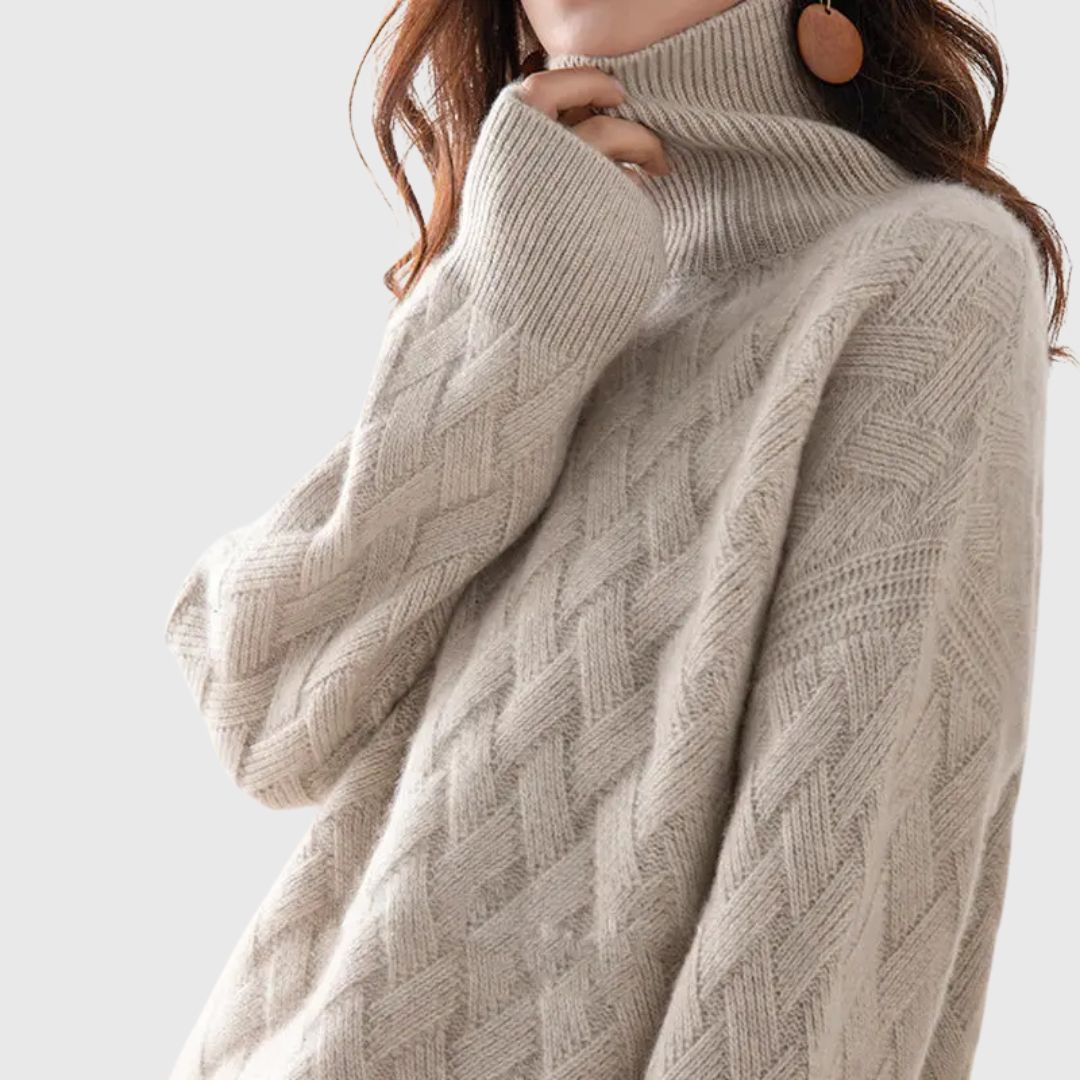 Cherry - Elegant Autumn Turtleneck