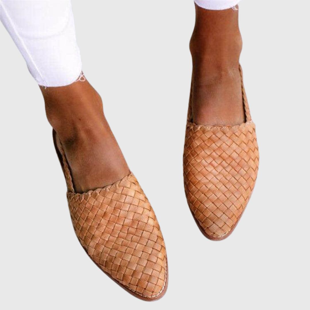 Grace Step – Leather Comfort Flats