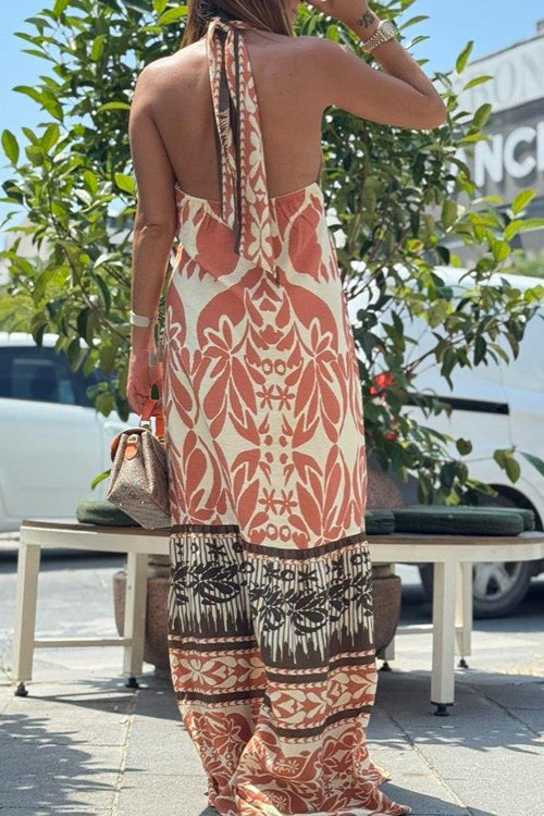 Zarela – Criss-Cross Back Maxi Vacation Dress