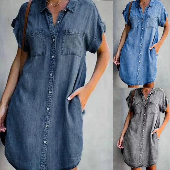 CLEO | DENIM MIDI DRESS