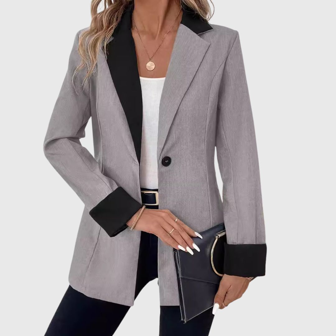 Zoe - Elegant Grey Blazer