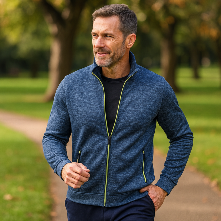 Clive – Classic Zip-Up Knit Jacket