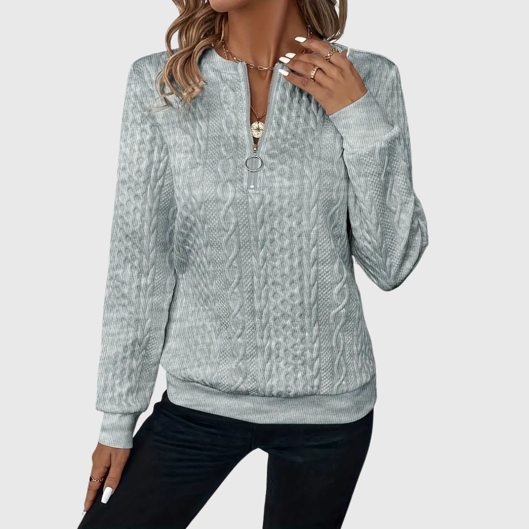 Mila - Elegant Zip Jumper