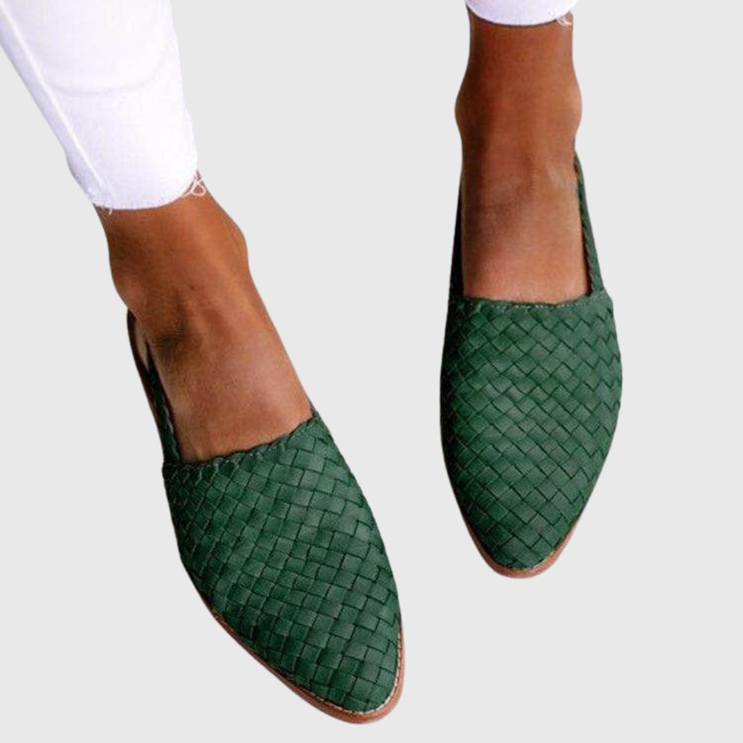 Grace Step – Leather Comfort Flats