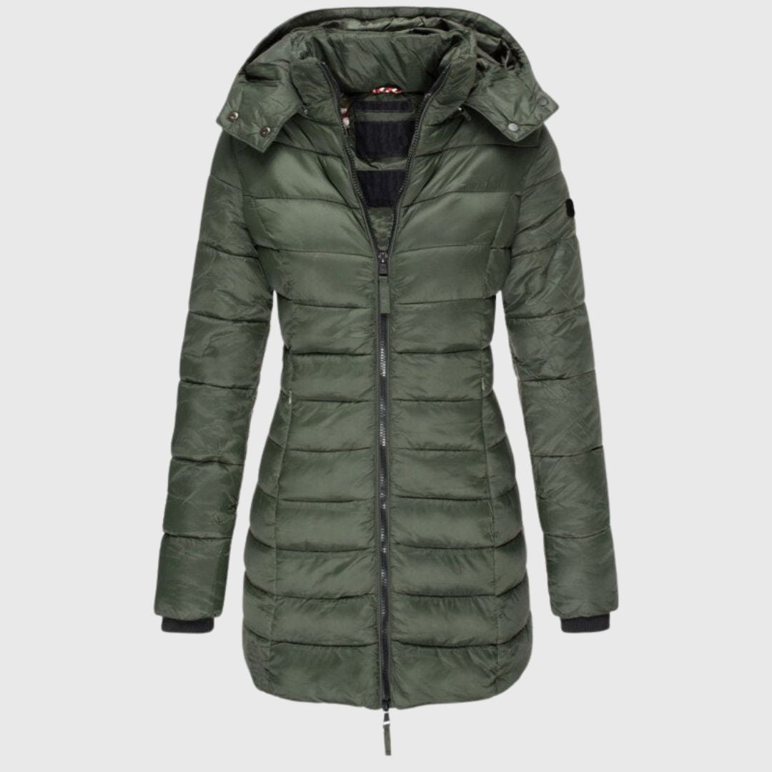 Elise - Elegant Long Down Jacket