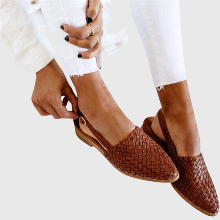 Grace Step – Leather Comfort Flats
