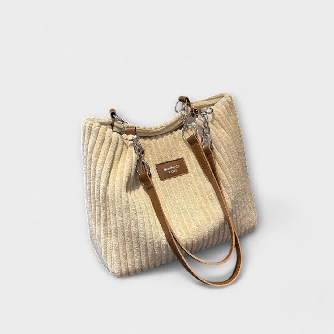 Lara. - Soft Cord Shoulder Bag