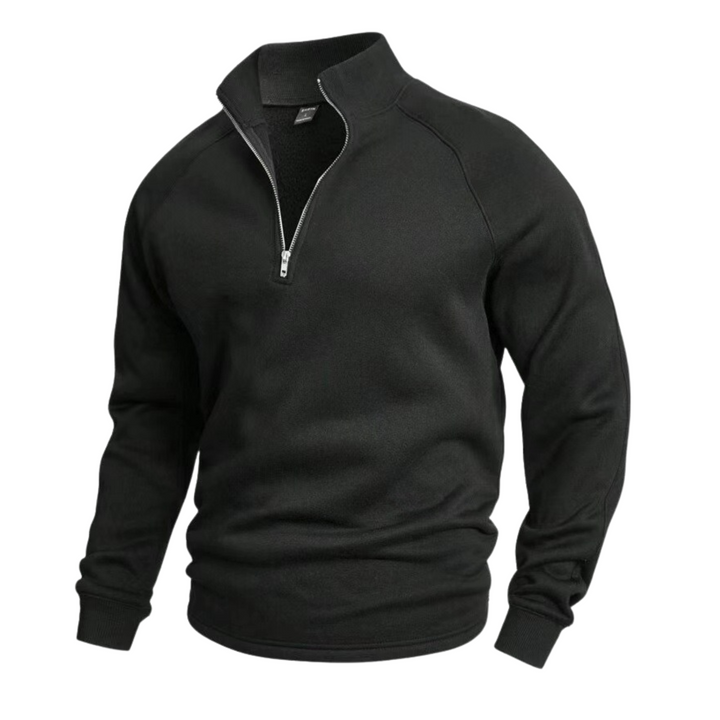 Heritage Cotton Half Zip Jumper