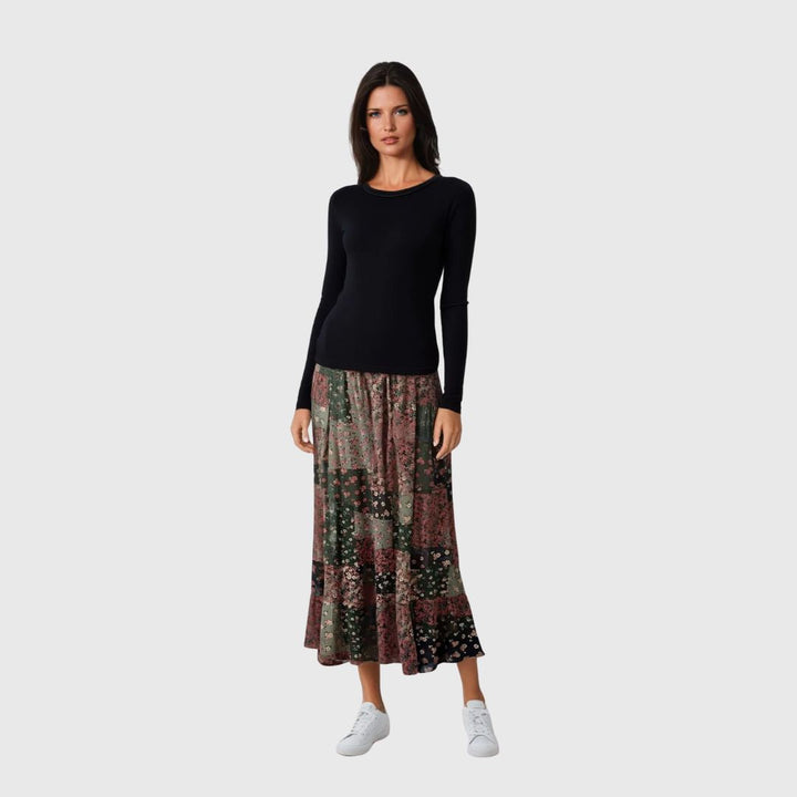 Ayla – Softly Pleated Maxi Skirt