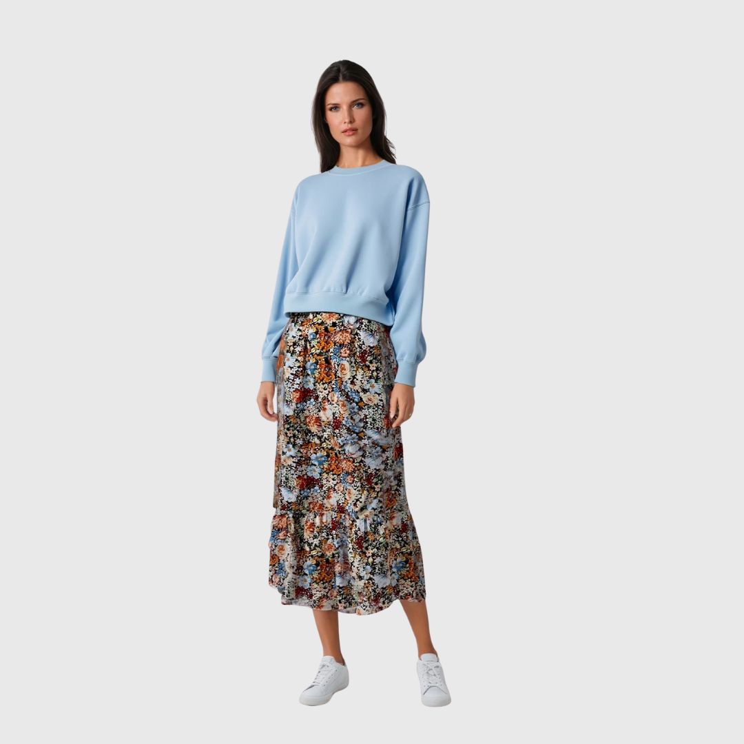 Ayla – Softly Pleated Maxi Skirt