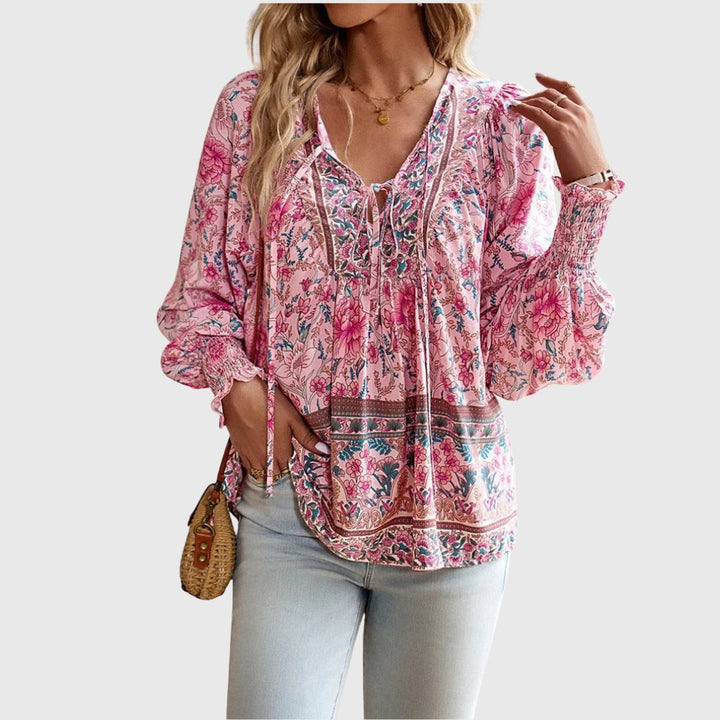 Ella – Lightweight Floral Top with a Soft Drape