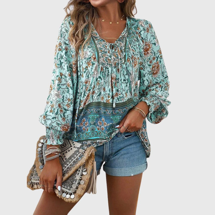 Ella – Lightweight Floral Top with a Soft Drape
