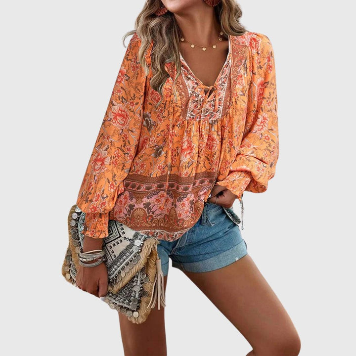 Ella – Lightweight Floral Top with a Soft Drape