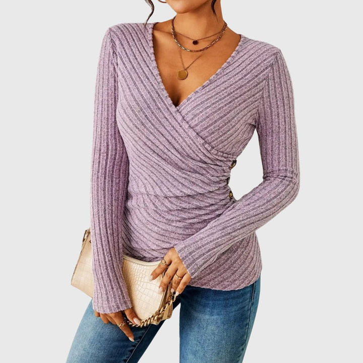 Jemma – Long Sleeve Top with a Gently Shaped Fit