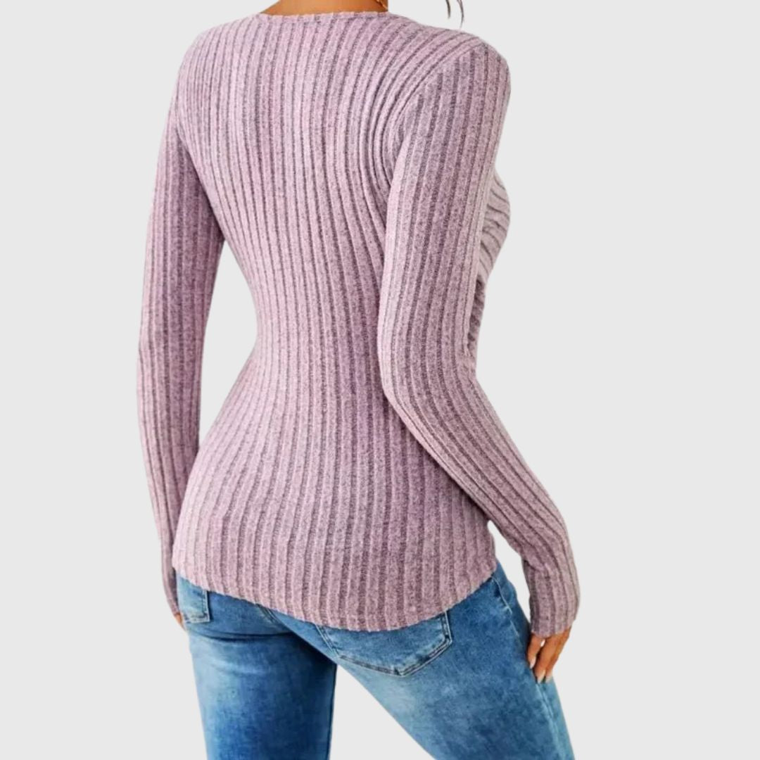 Jemma – Long Sleeve Top with a Gently Shaped Fit