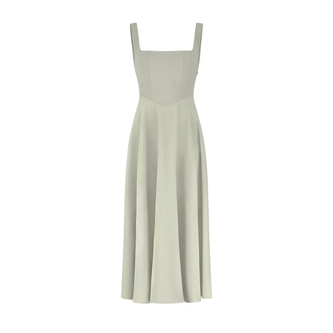 YARA-BELLE | HIGH-WAISTED MIDI DRESS