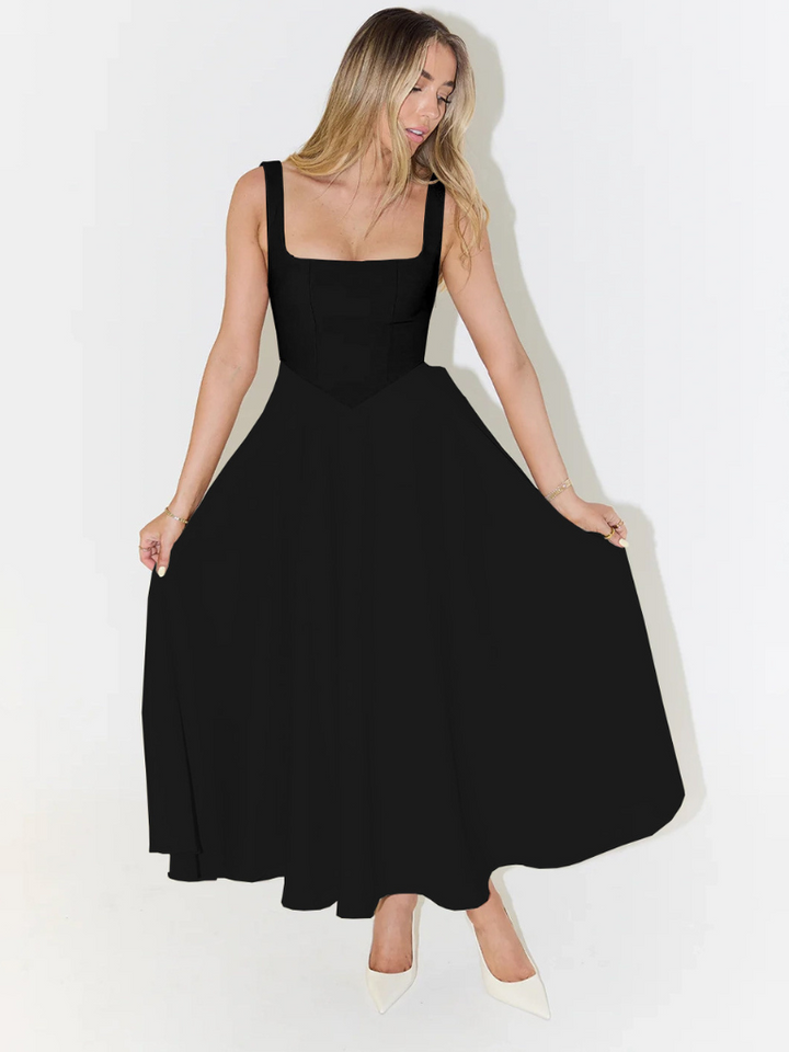 Luretta – Modern Sleeveless Midi Dress