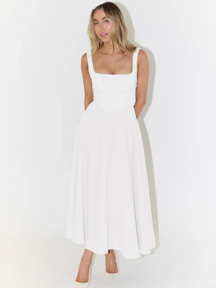 Luretta – Modern Sleeveless Midi Dress