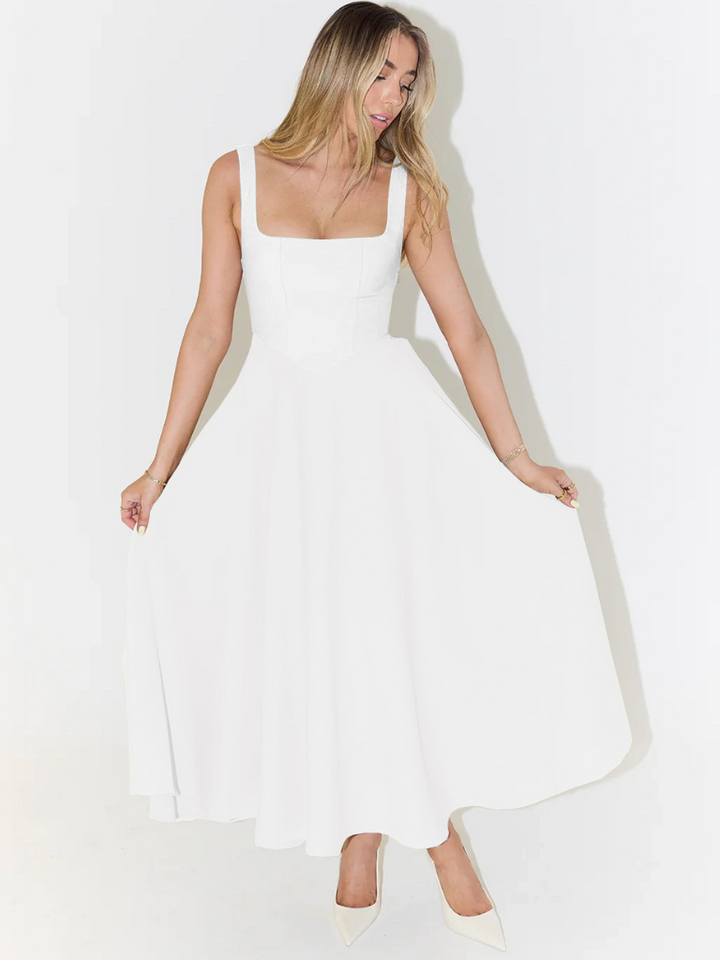 Luretta – Modern Sleeveless Midi Dress
