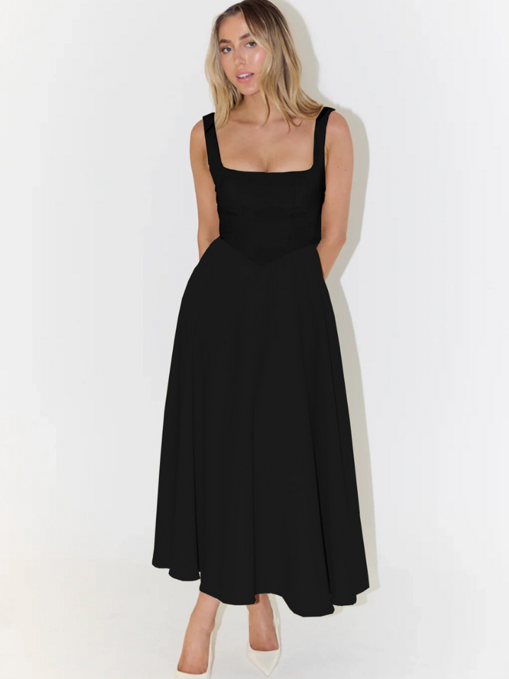 Luretta – Modern Sleeveless Midi Dress