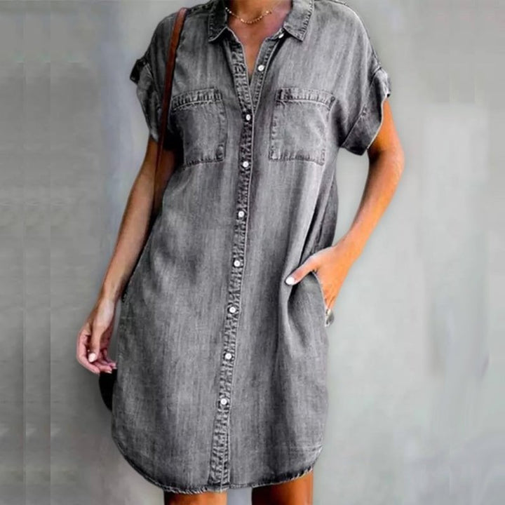 CLEO | DENIM MIDI DRESS