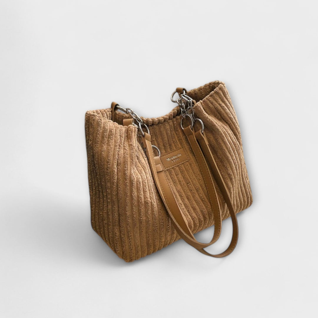 Lara. - Soft Cord Shoulder Bag