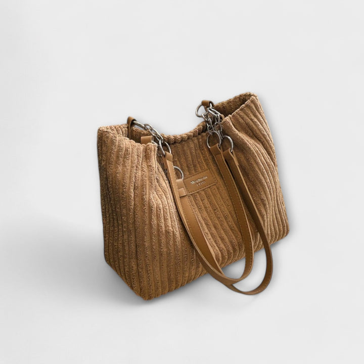 Lara. - Soft Cord Shoulder Bag
