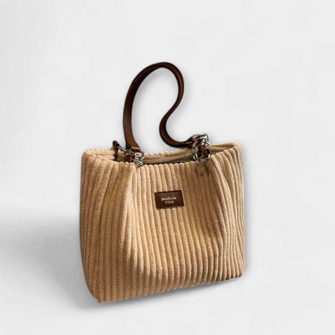 Lara. - Soft Cord Shoulder Bag