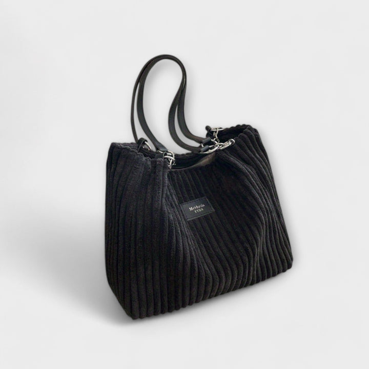 Lara. - Soft Cord Shoulder Bag