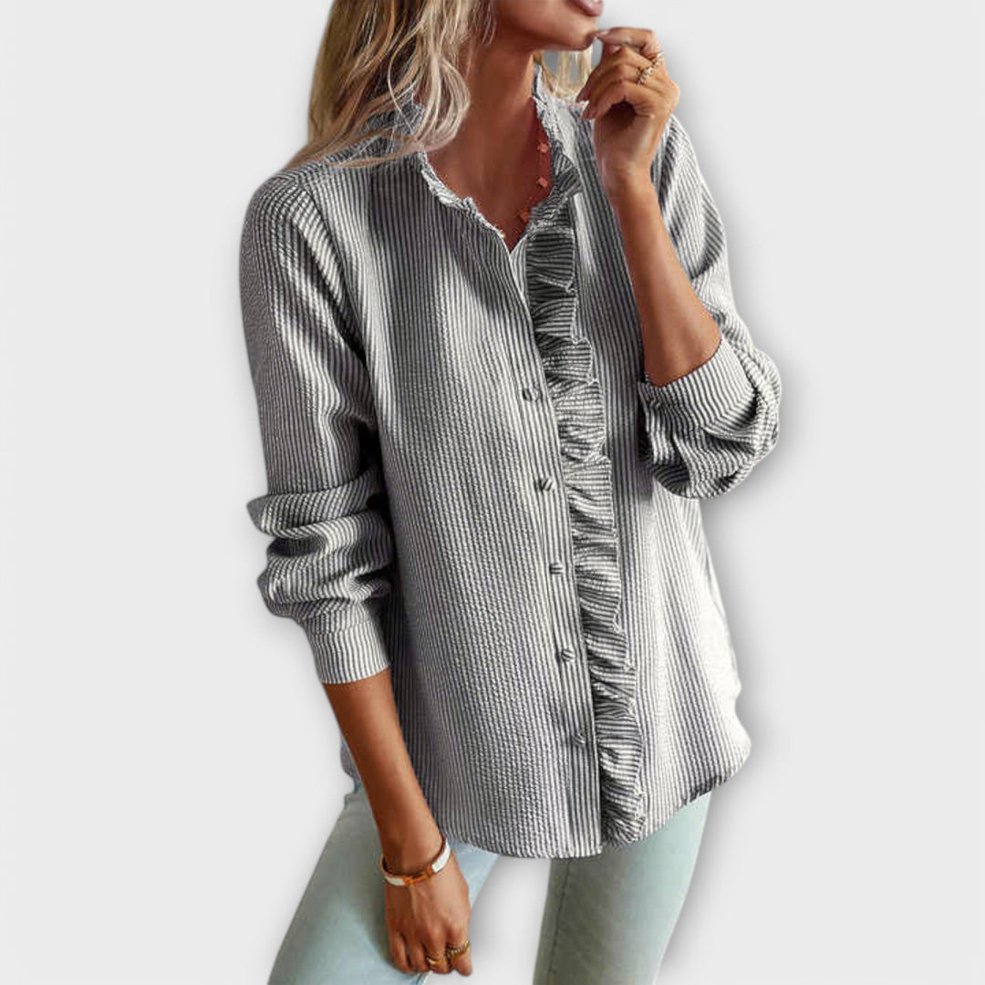 Lily – Long-Sleeved Blouse with a Soft Fit