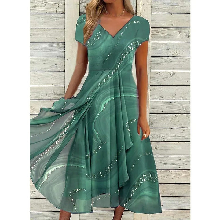 Scarlett | V-neck Midi Dress