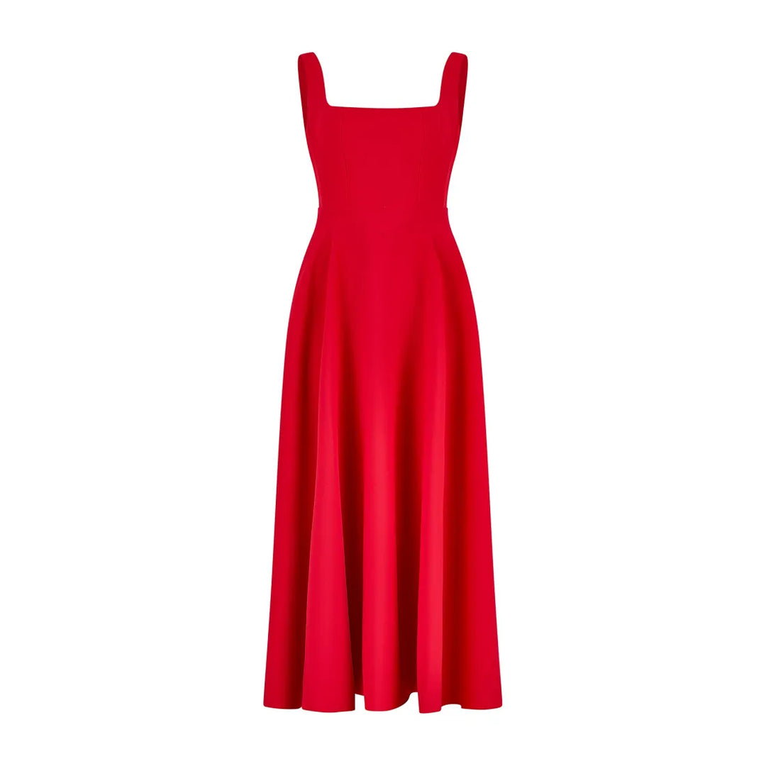 YARA-BELLE | HIGH-WAISTED MIDI DRESS